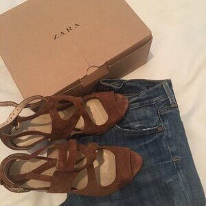 Zara Multi-Strap High Heel Sandal (7.5)